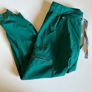 Figs green scrub joggers PS